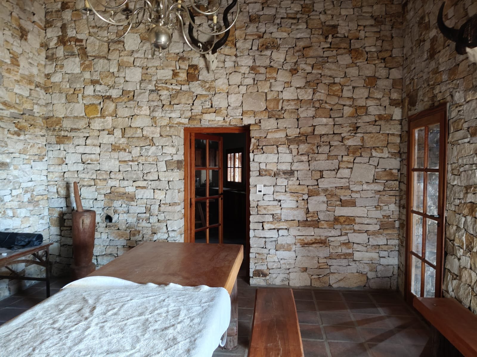 Stone dining room